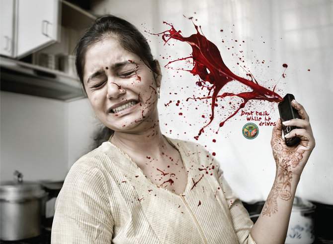 Dont talk while he she drives 25 Extremely Creative Advertisements
 That Makes You Look Twice