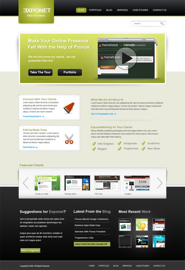 Free Professional Psd Web Templates