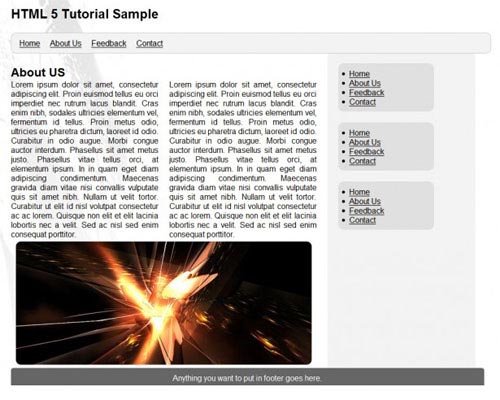 Simple Website Layout Tutorial Using HTML 5 And CSS 3