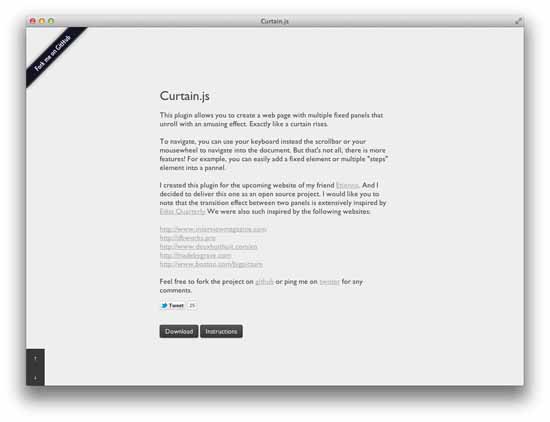 Curtain.js Curtain.js