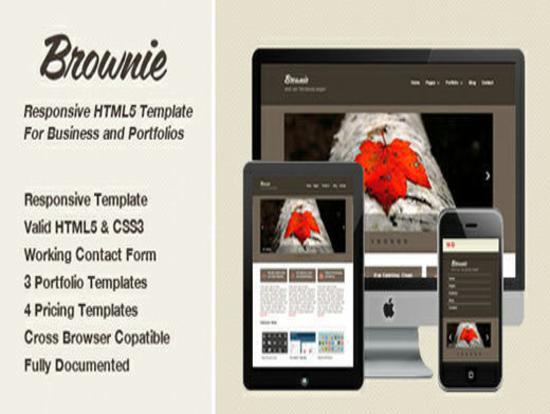 Responsive Brownie Template for Business or Portfolio