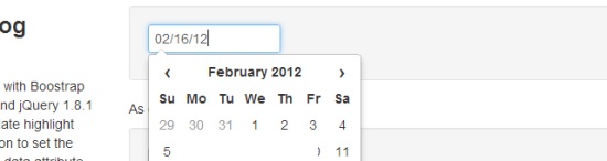 Datepicker for Bootstrap