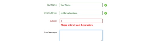 jQuery Form Validation with Styles