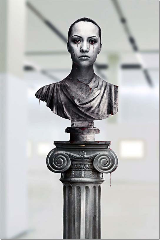 Create a Greek Sculpture Using Stock Photography and Photoshop