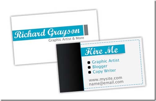 Free PSD Business Card Template for a Freelancer