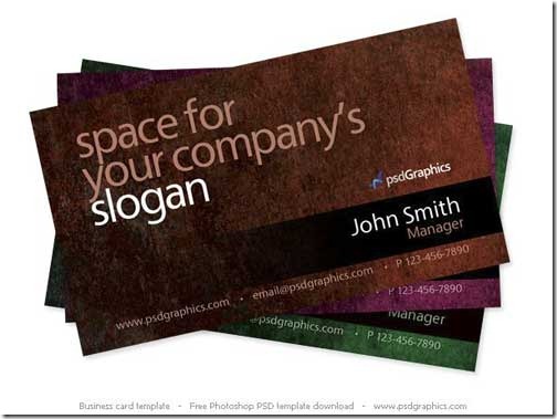 Free PSD Business Card Template19