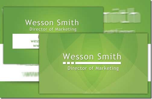 Green Business Card