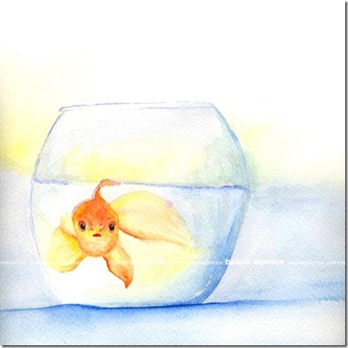 Watercolor Glod Fish