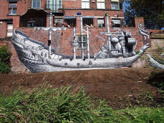 Awesome Ship Graffiti Art