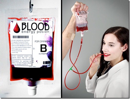 Blood Bag Energy Drink