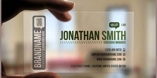 Transparent Business Card