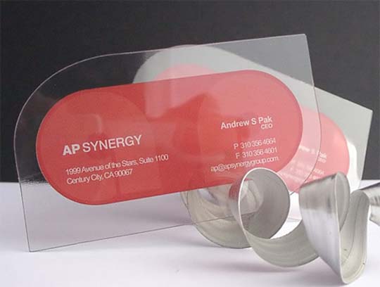 Clear Plastic Business Cards