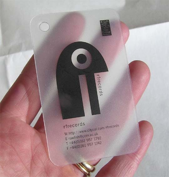 Transparent Business Card