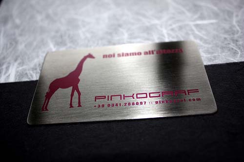 metal steel business cards printed full colors