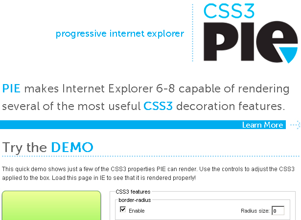 CSS3 PIE