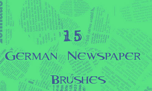 German Newspaper Brushes