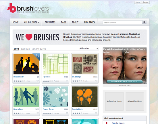 BrushLovers - Photoshop Brush Site