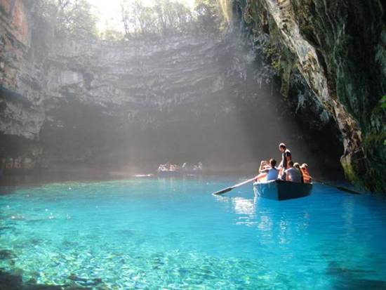 Cave Lake Melissani Greece