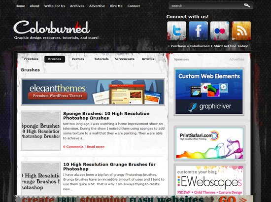 Colorburned - Photoshop Brush Site