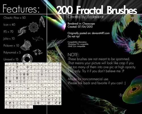 Fractal Brushes Set-15