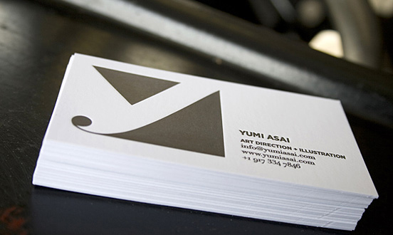 Yumi Asai Letterpress Business Card