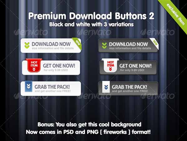 Premium Download Buttons 02