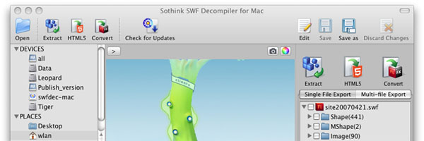 SWF Decompiler for Mac