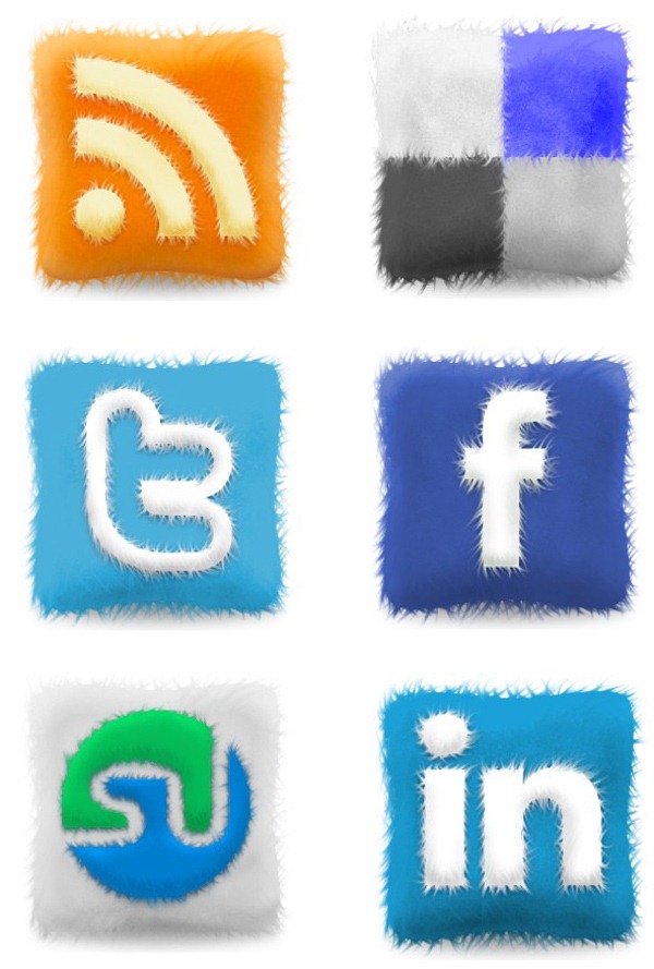 Free-Furry-Cushions-Social-Icons-Set