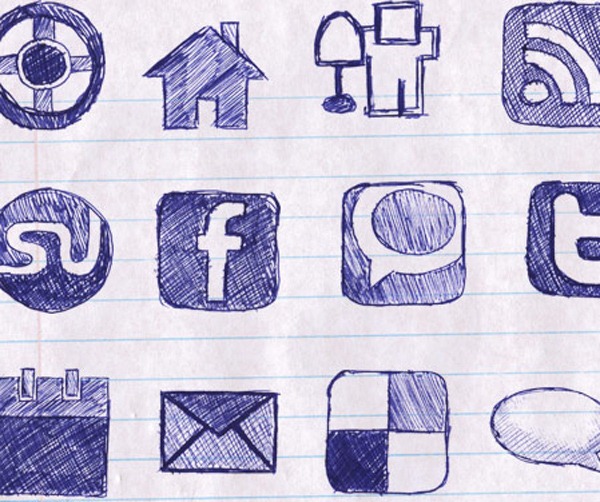 Free-Hand-Drawn-Doodle-Icon-Set-for-Blogger