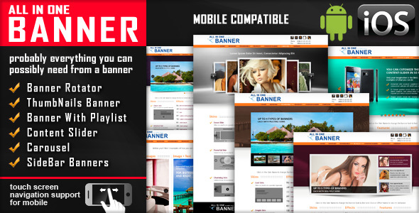 jQuery Banner Rotator / Content Slider / Carousel