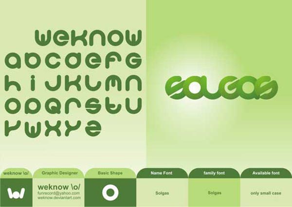 Solgas Font by we Know