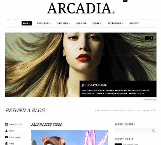 Arcadia Responsive WordPress Blog