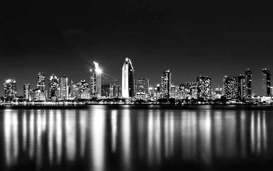 City Black and white photography