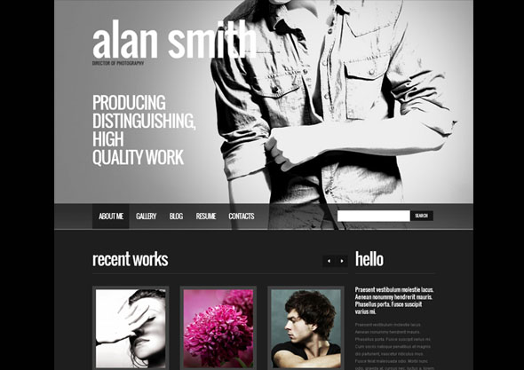 Photography Website Template