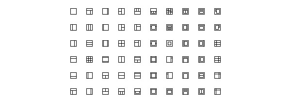 Layout Icons