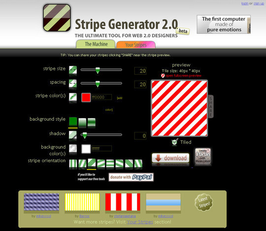 Stripe Generator 2.0