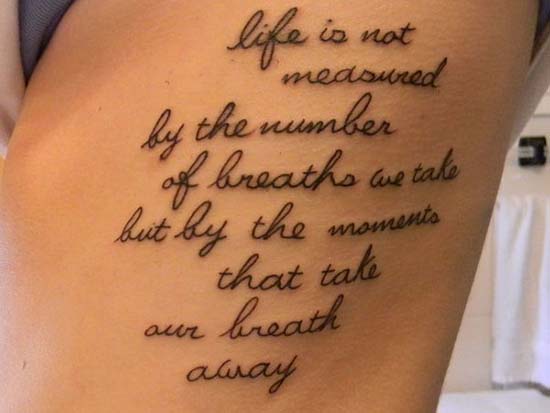 love quote tattoo