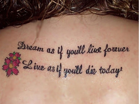 live life tattoo quotes