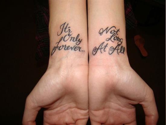 love quote tattoo