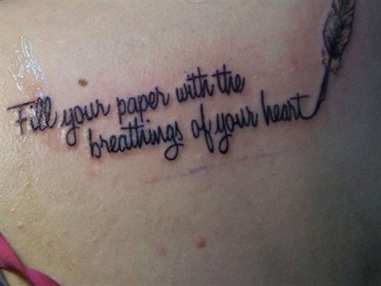 20 Meaningful Quote And Phrase Tattoos