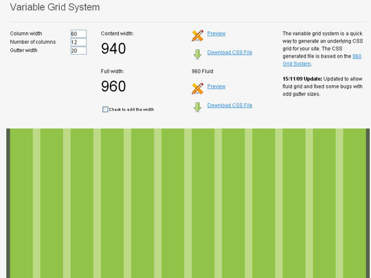 Variable Grid System