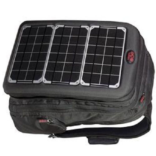 Voltaic array clearance solar backpack