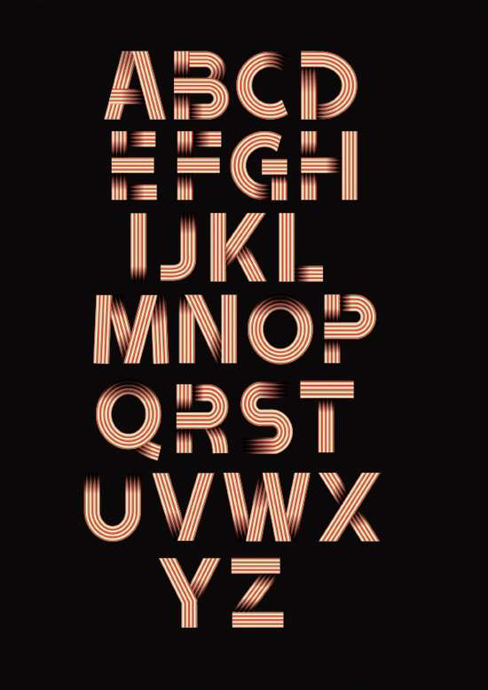 2) Ribbon Alphabet