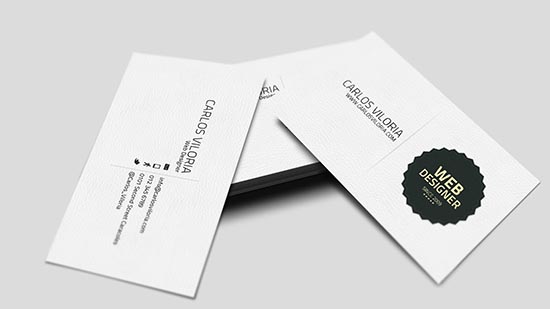 Business Card Retro Badge