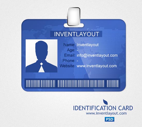 Identification Card PSD