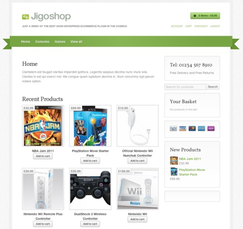 Jigoshop WordPress E-Commerce Plugin