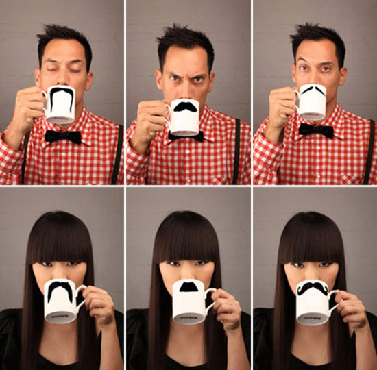 Moustache Mugs