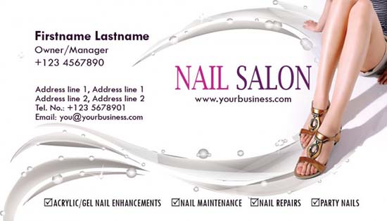 Salon Business Card Templates