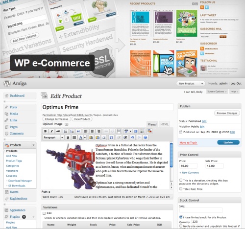 WP E-Commerce Plugin