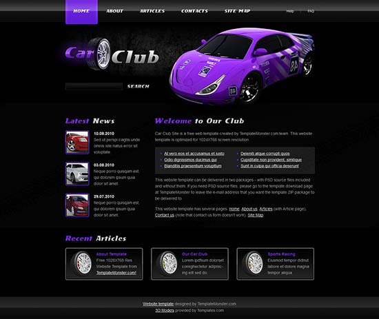 car-club-template